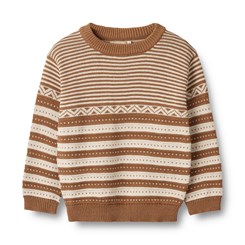 Wheat Knit Pullover Janus - Caramel